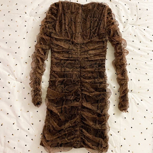 Zara Drapped Tull Dress - Picture 5 of 6